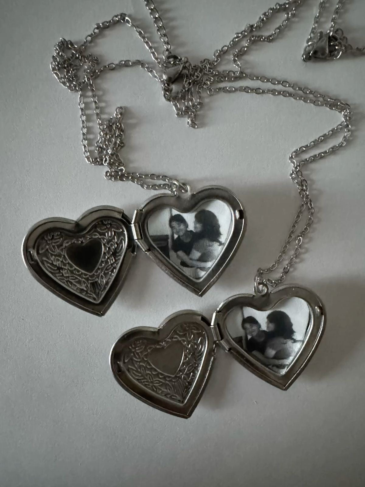 Small silver locket