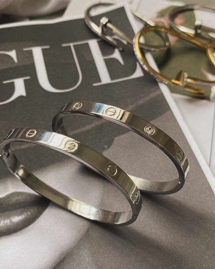Silver Cartier bracelet