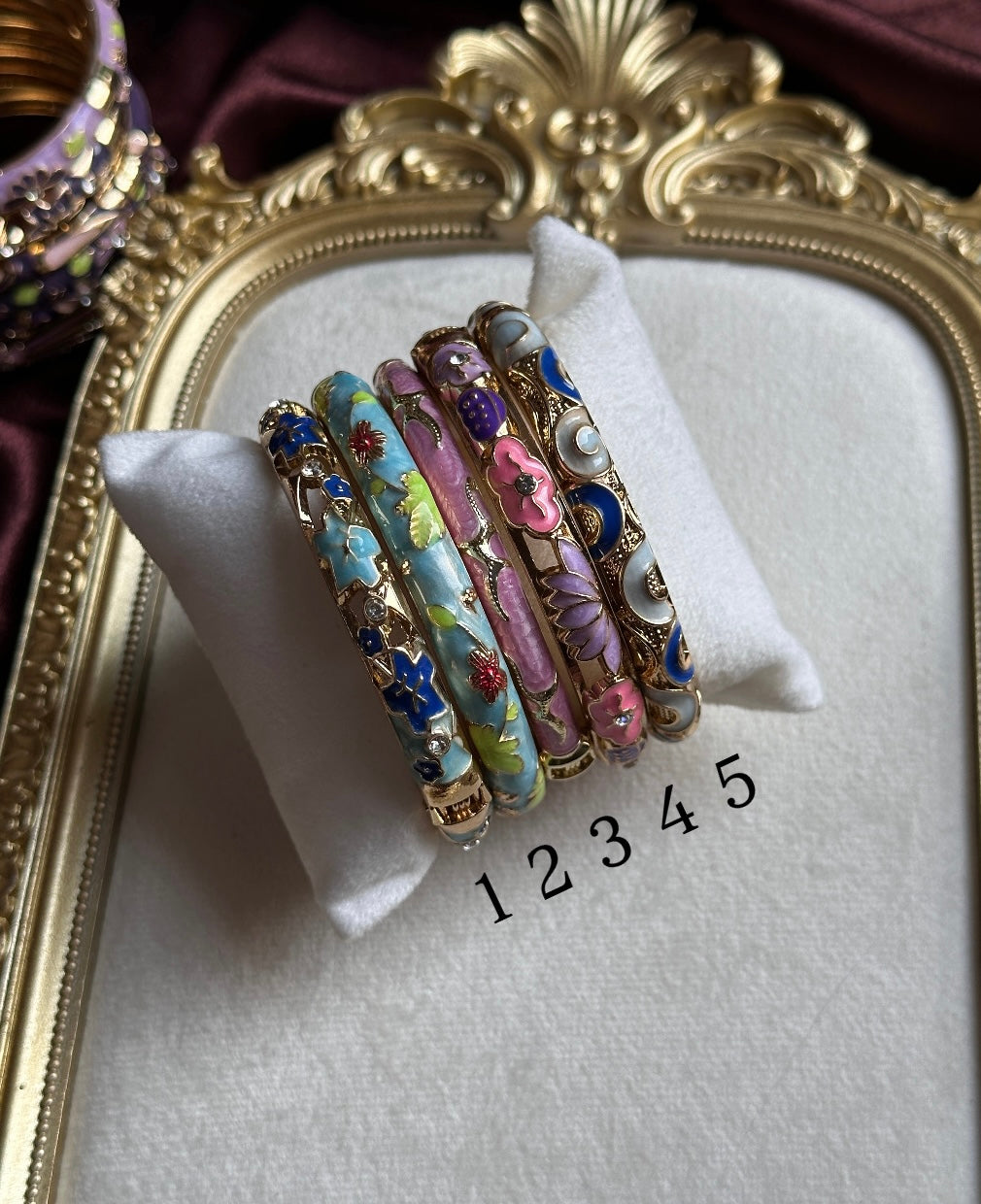 Enamel bangles