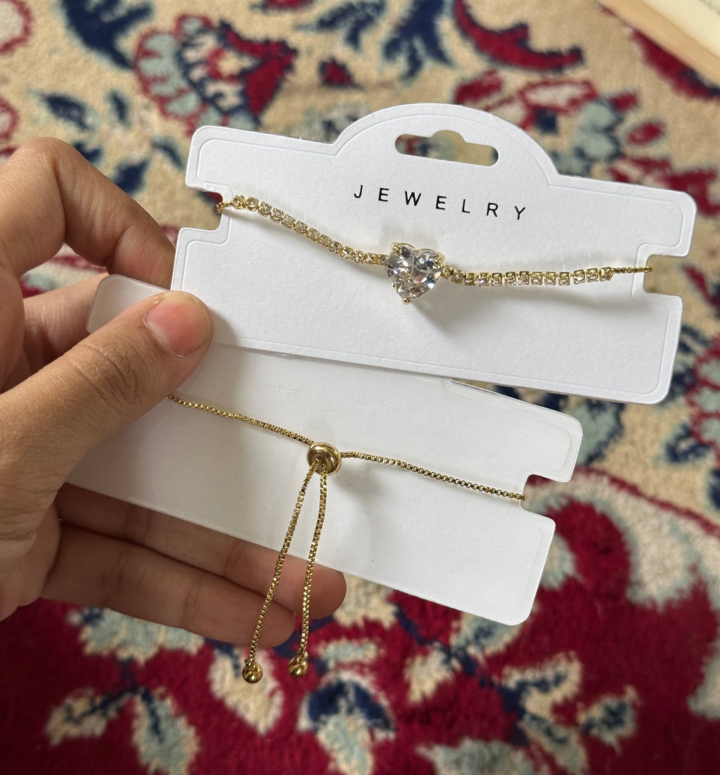 Diamond adjustable bracelet