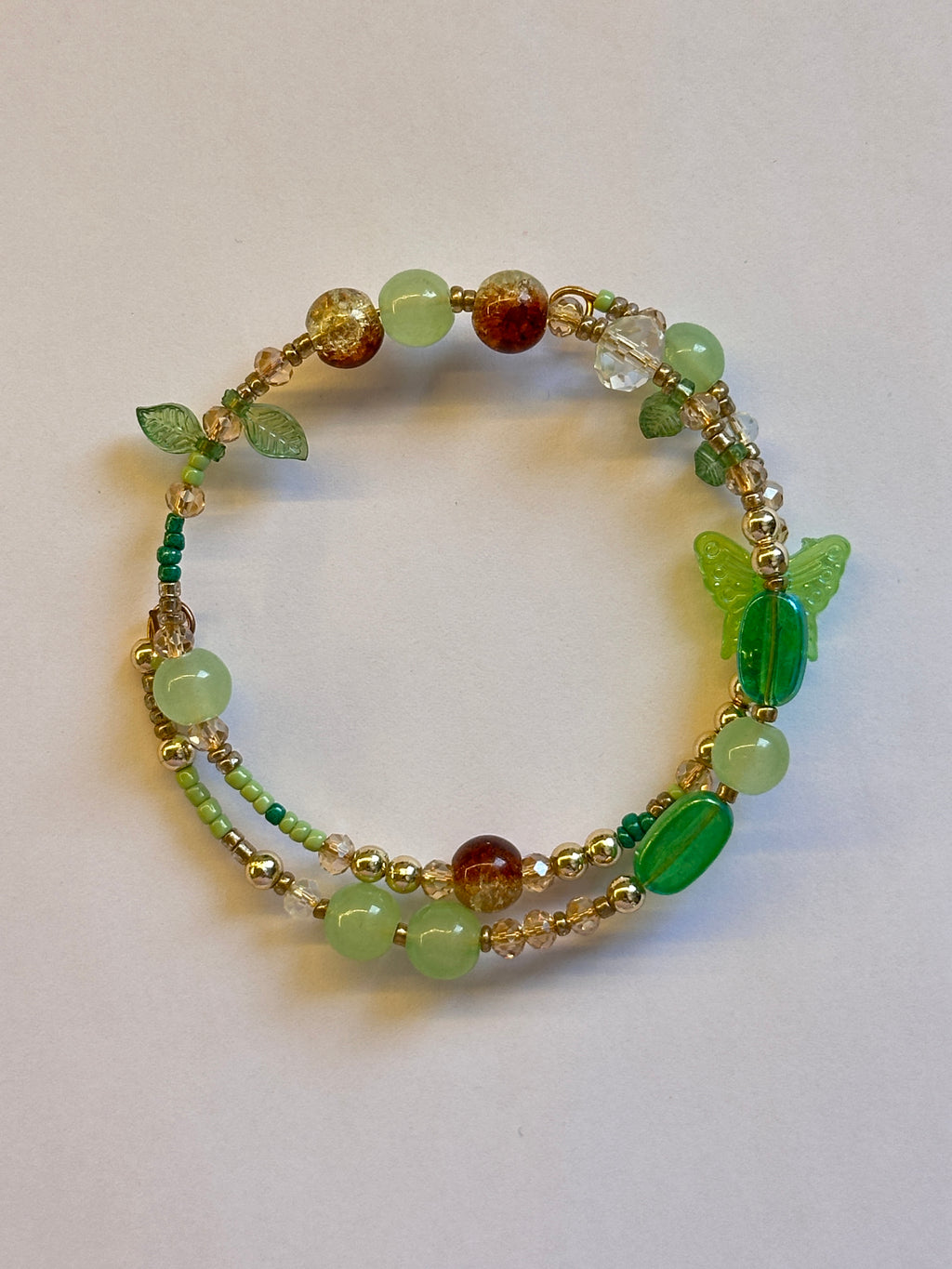 Green layer bracelet