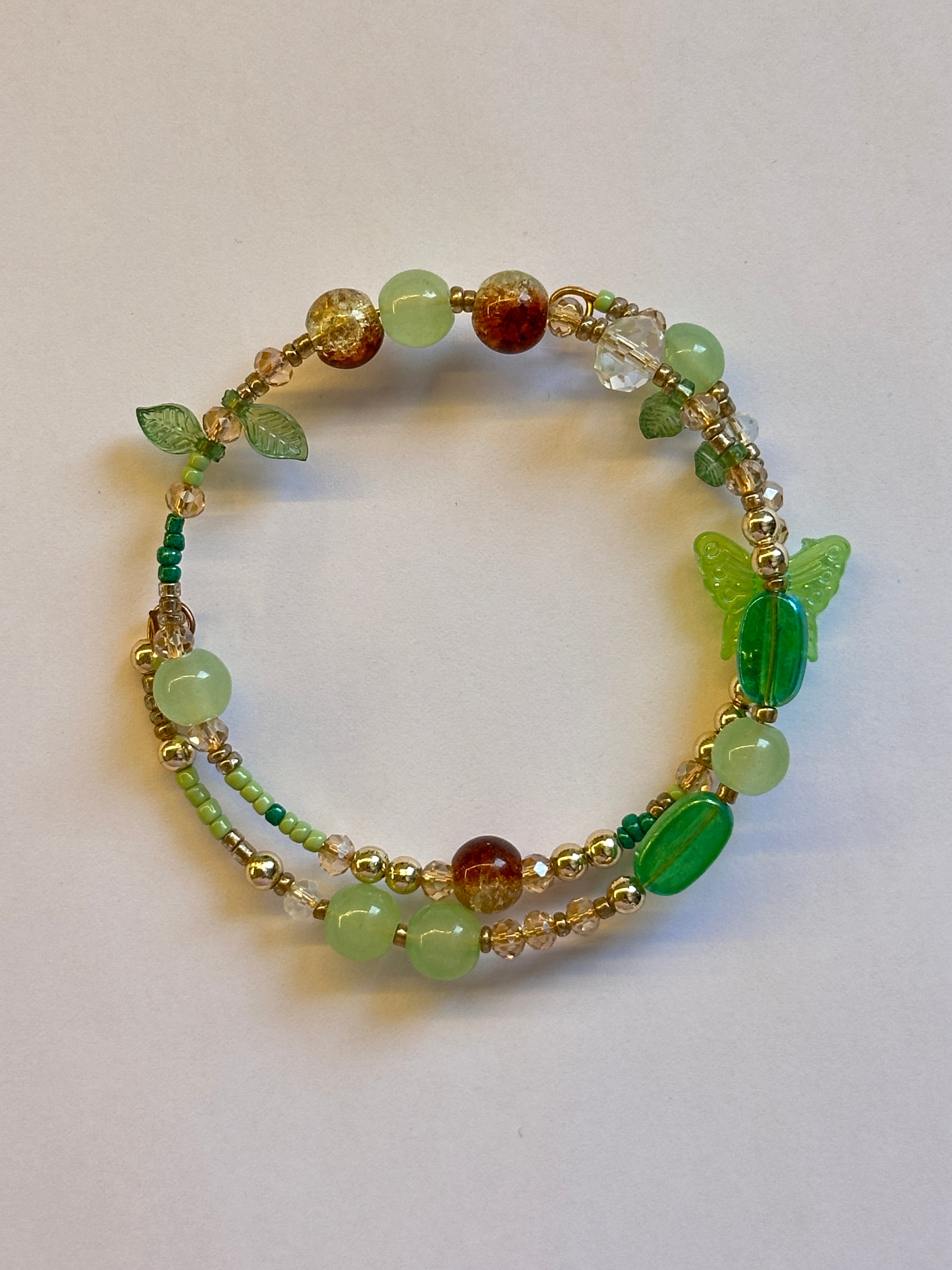 Green layer bracelet