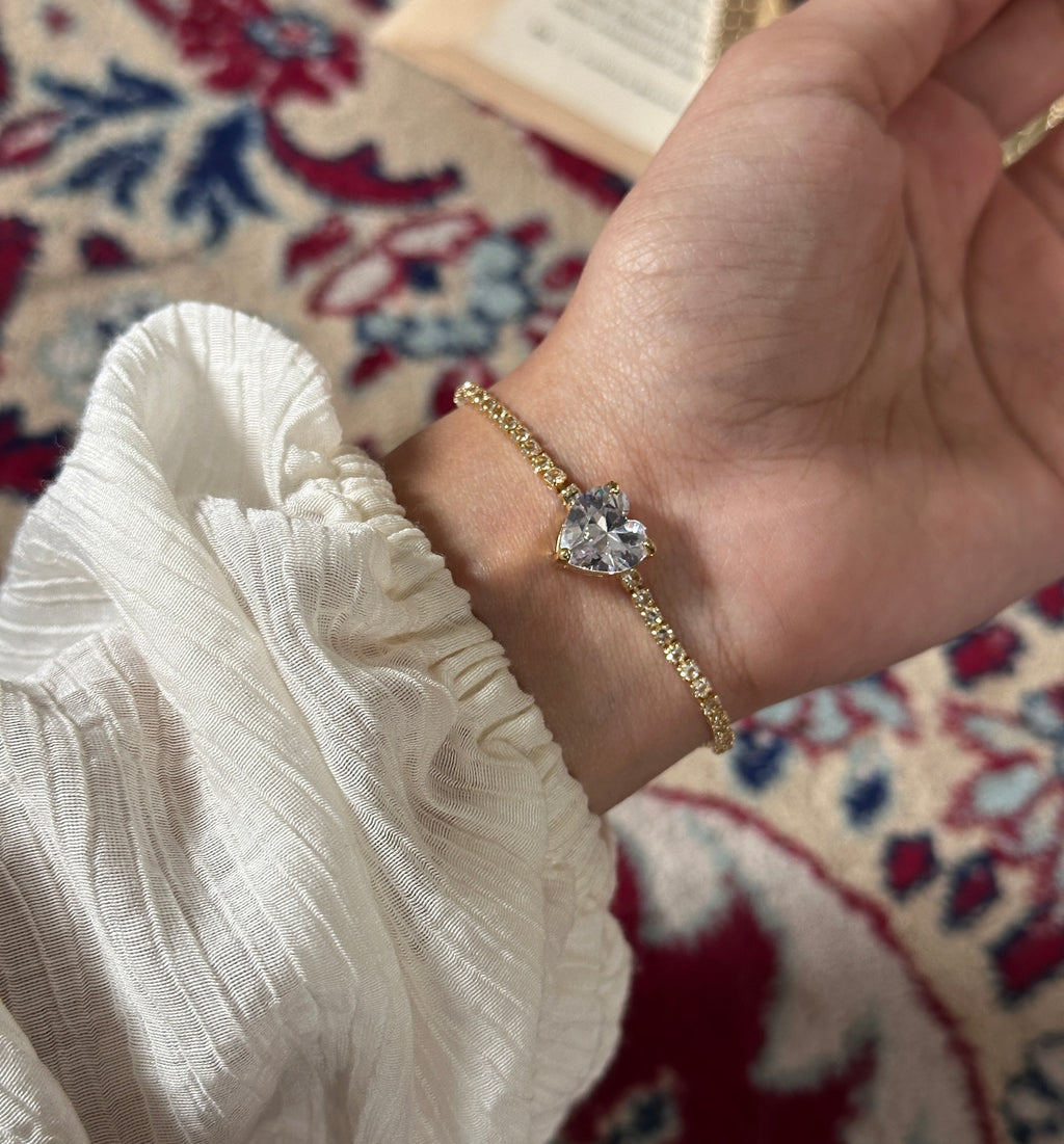 Diamond adjustable bracelet