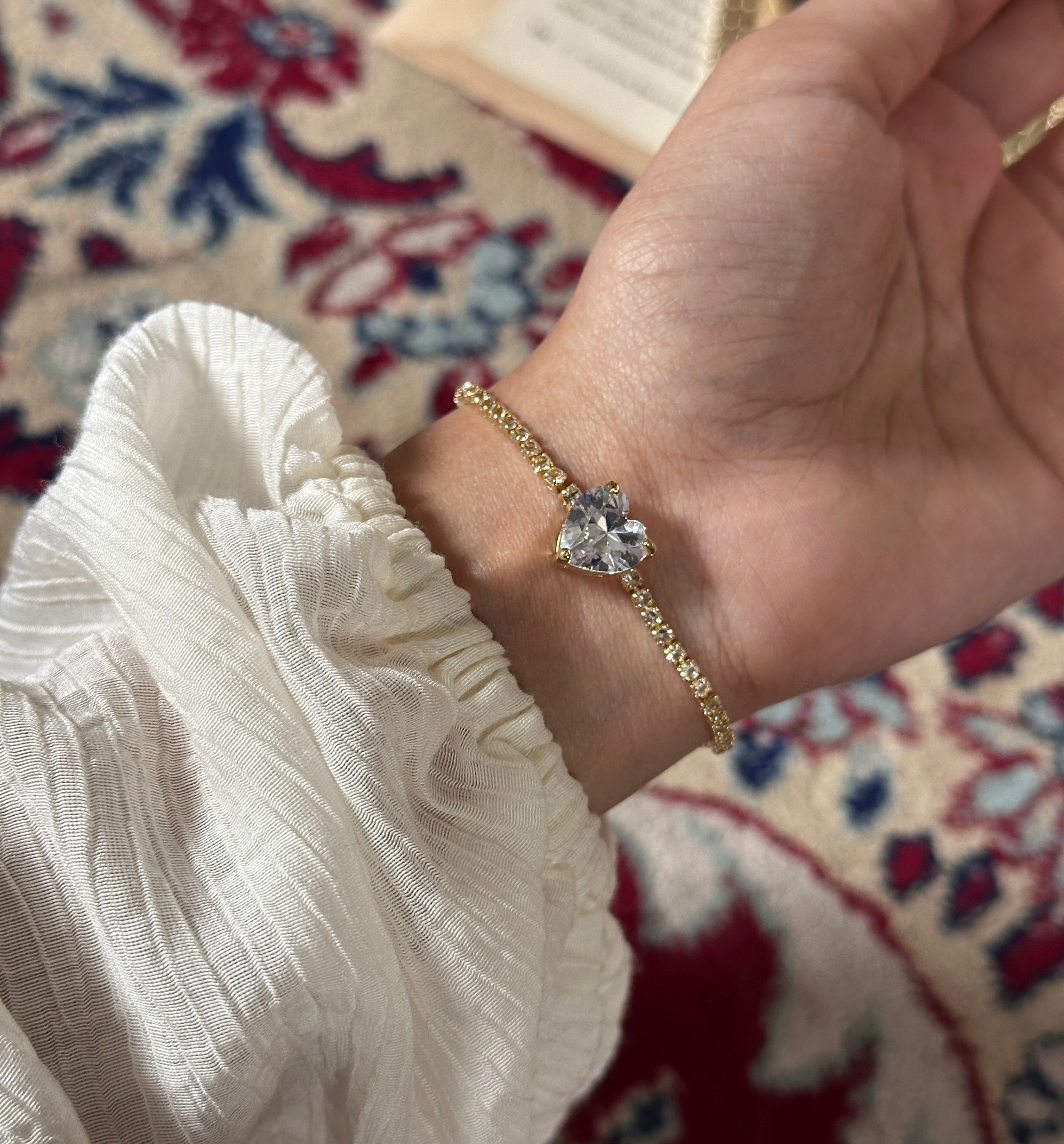Diamond adjustable bracelet